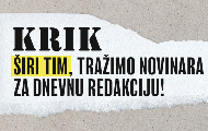 КРИК шири тим, тражимо новинара/ку за дневну редакцију! КРИК шири тим, тражимо новинара/ку за дневну редакцију!