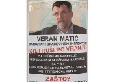 Ухапшена још једна особе због лепљења плаката са ликом Верана Матића, за једном особом потрага Ухапшена још једна особе због лепљења плаката са ликом Верана Матића, за једном особом потрага